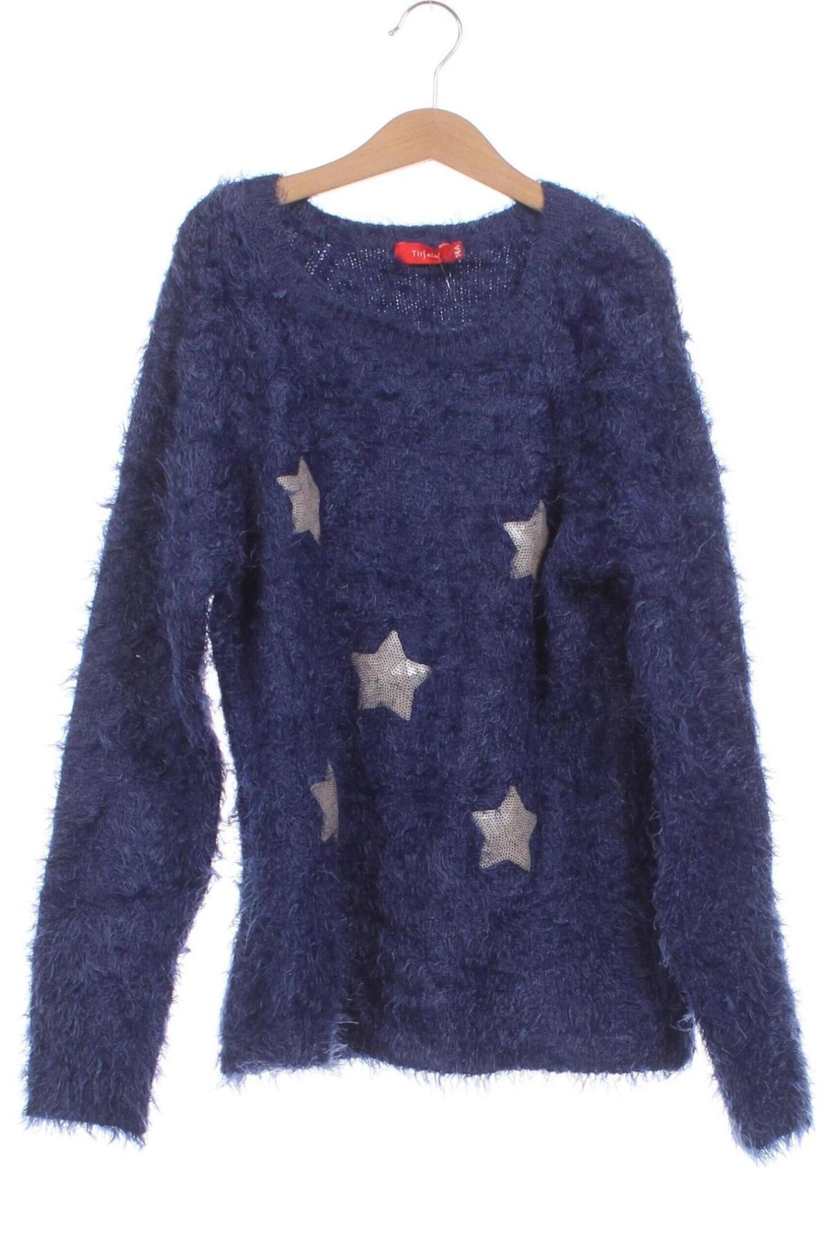 Детски пуловер Tissaia, Размер 13-14y/ 164-168 см, Цвят Син, Цена 6,82 лв.
