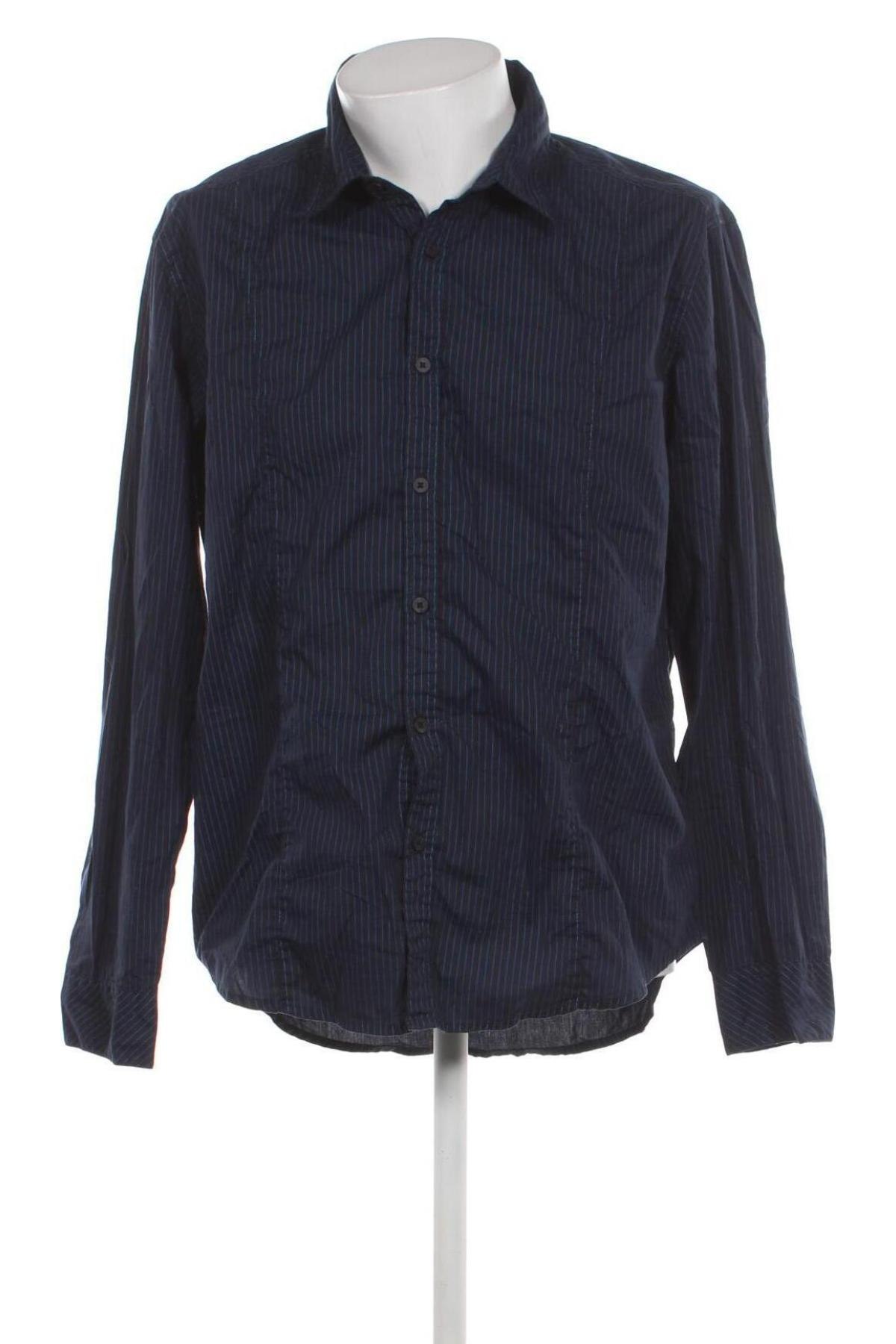Ανδρικό πουκάμισο Angelo Litrico, Μέγεθος XL, Χρώμα Μπλέ, Τιμή 17,94 €