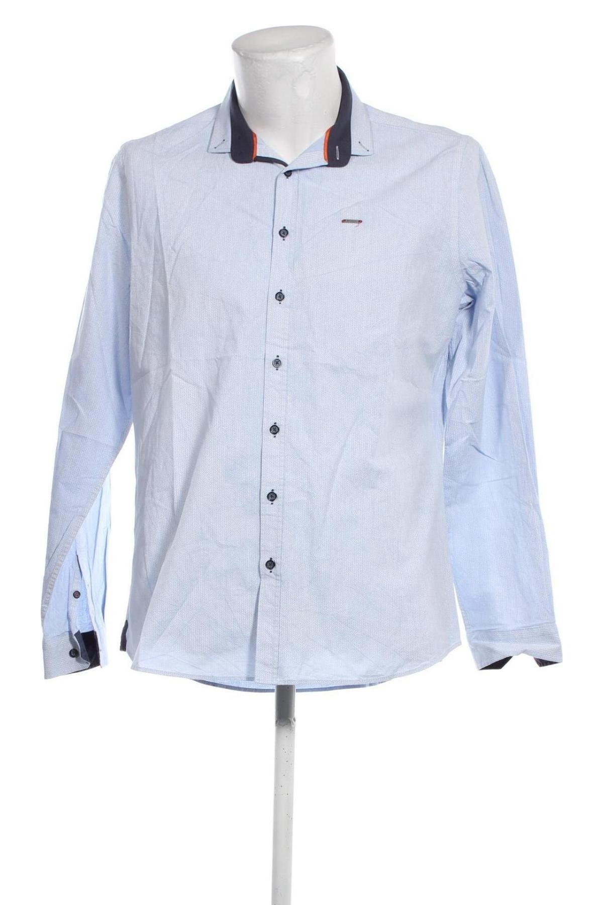 Мъжка риза Emilio Adani, Размер L, Цвят Син, Цена 72,00 лв.