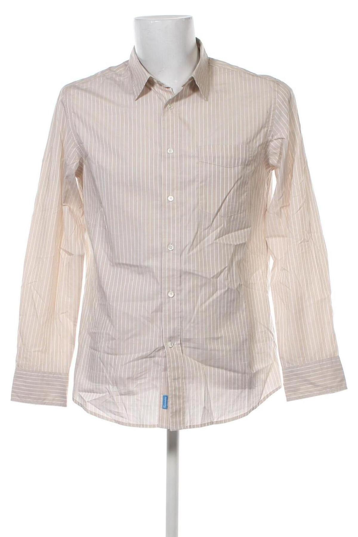 Ανδρικό πουκάμισο Faconnable, Μέγεθος M, Χρώμα  Μπέζ, Τιμή 44,11 €
