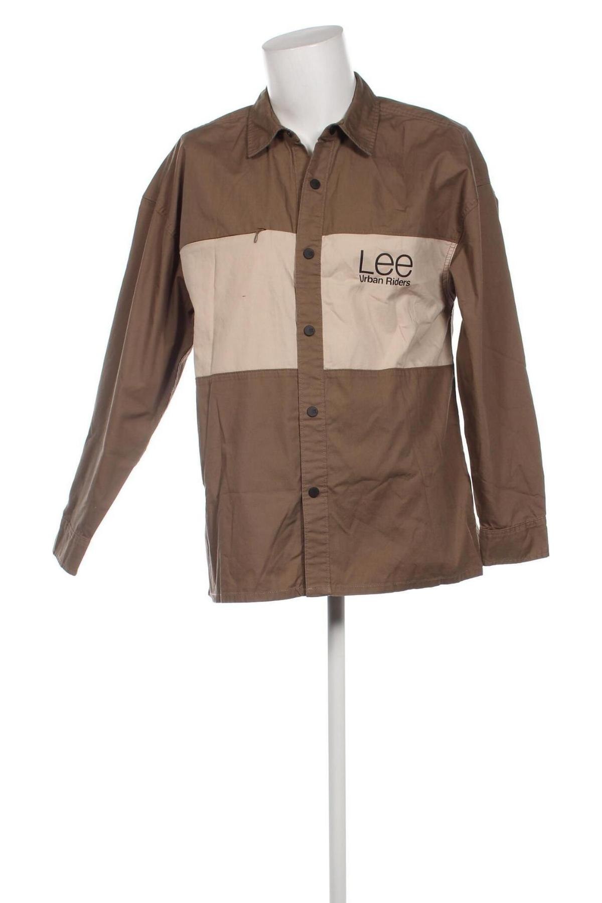 Мъжка риза Lee, Размер M, Цвят Кафяв, Цена 36,27 лв.