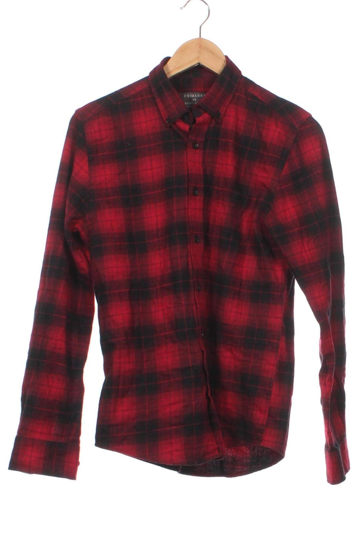 Ανδρικό πουκάμισο Primark, Μέγεθος XS, Χρώμα Κόκκινο, Τιμή 2,87 €