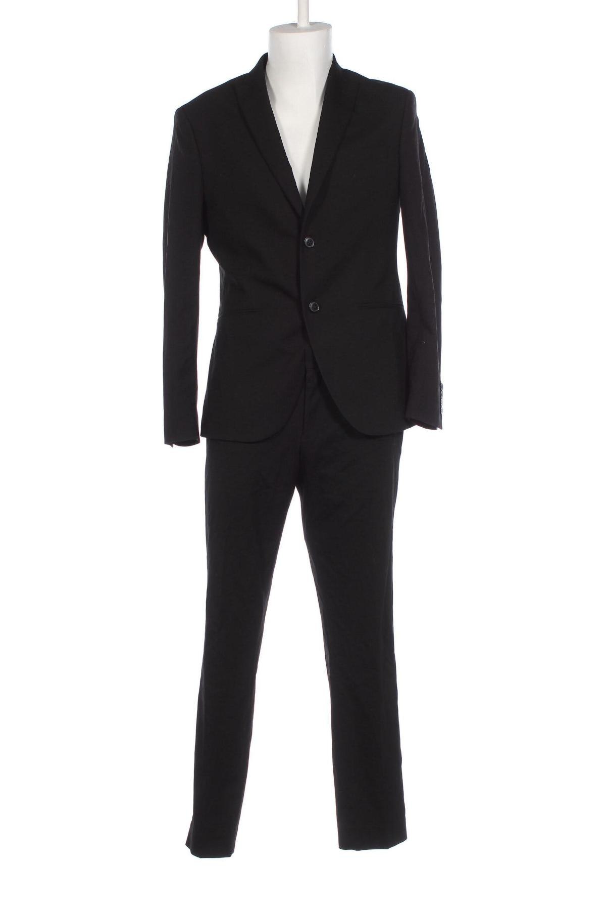 Мъжки костюм Isaac Dewhirst, Размер L, Цвят Черен, Цена 225,00 лв.