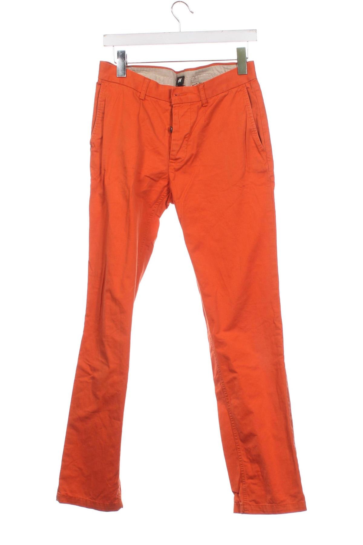 Pantaloni de bărbați H&M, Mărime M, Culoare Portocaliu, Preț 73,98 Lei