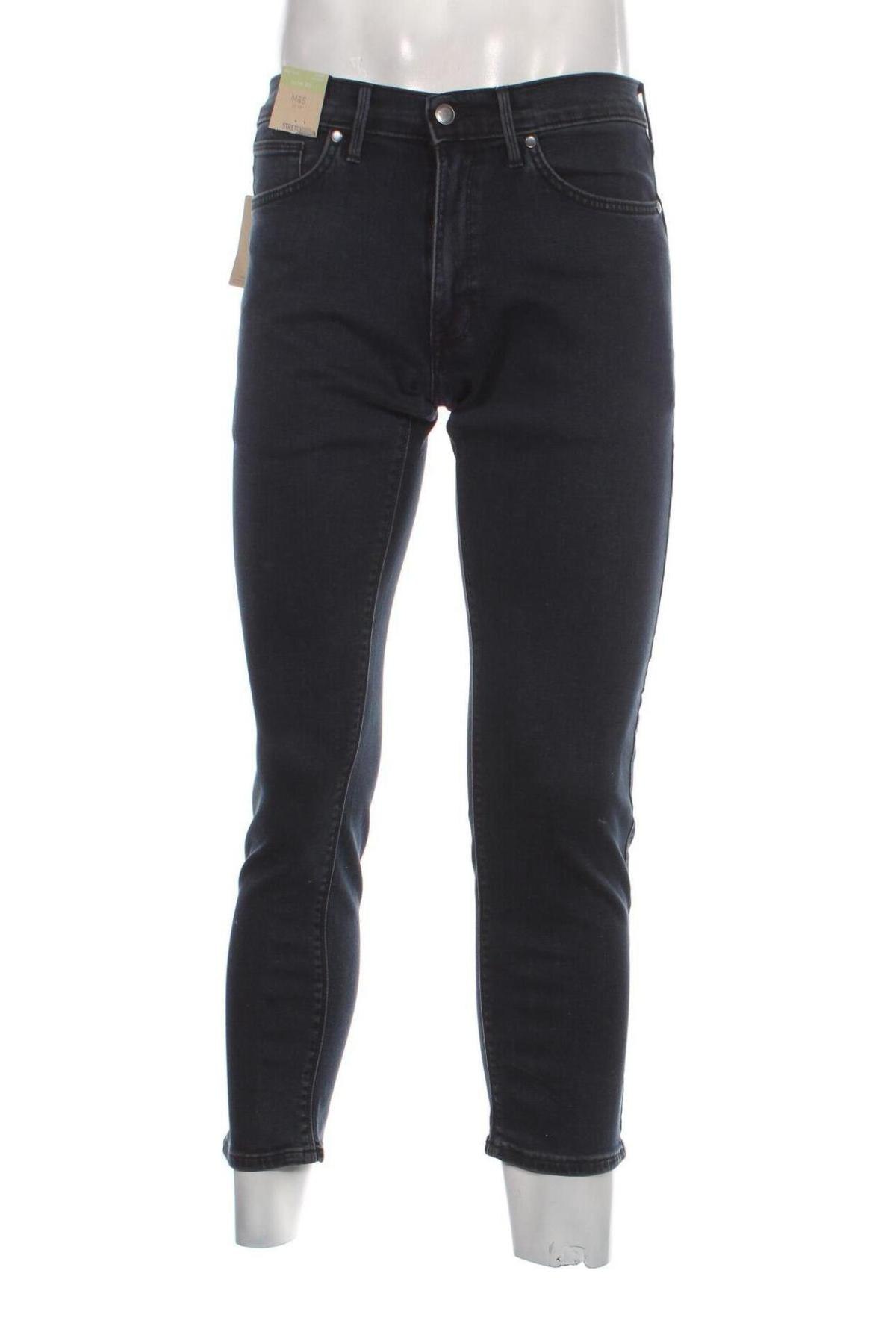Мъжки панталон Marks & Spencer, Размер S, Цвят Син, Цена 54,00 лв.