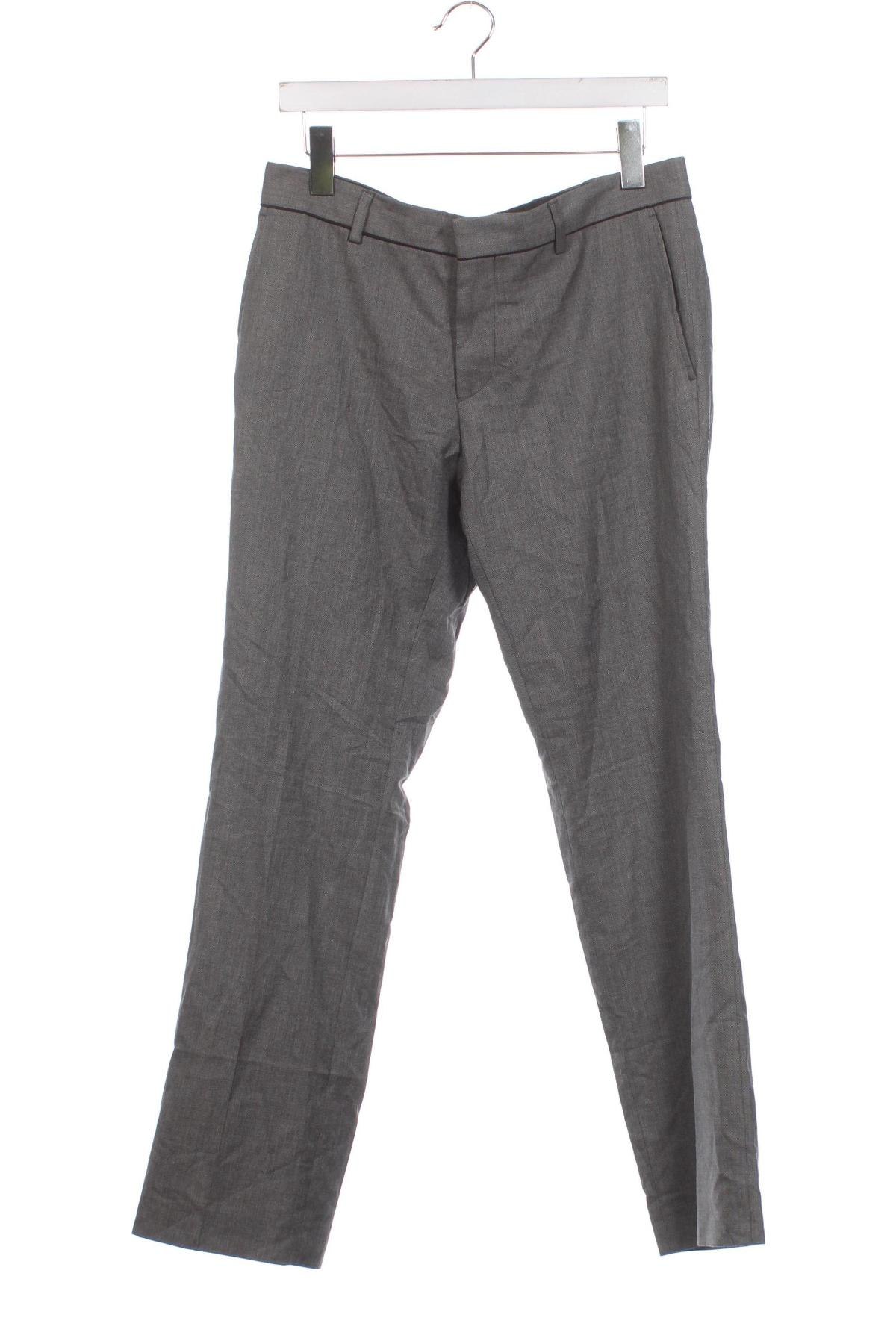 Pantaloni de bărbați River Island, Mărime M, Culoare Gri, Preț 95,39 Lei