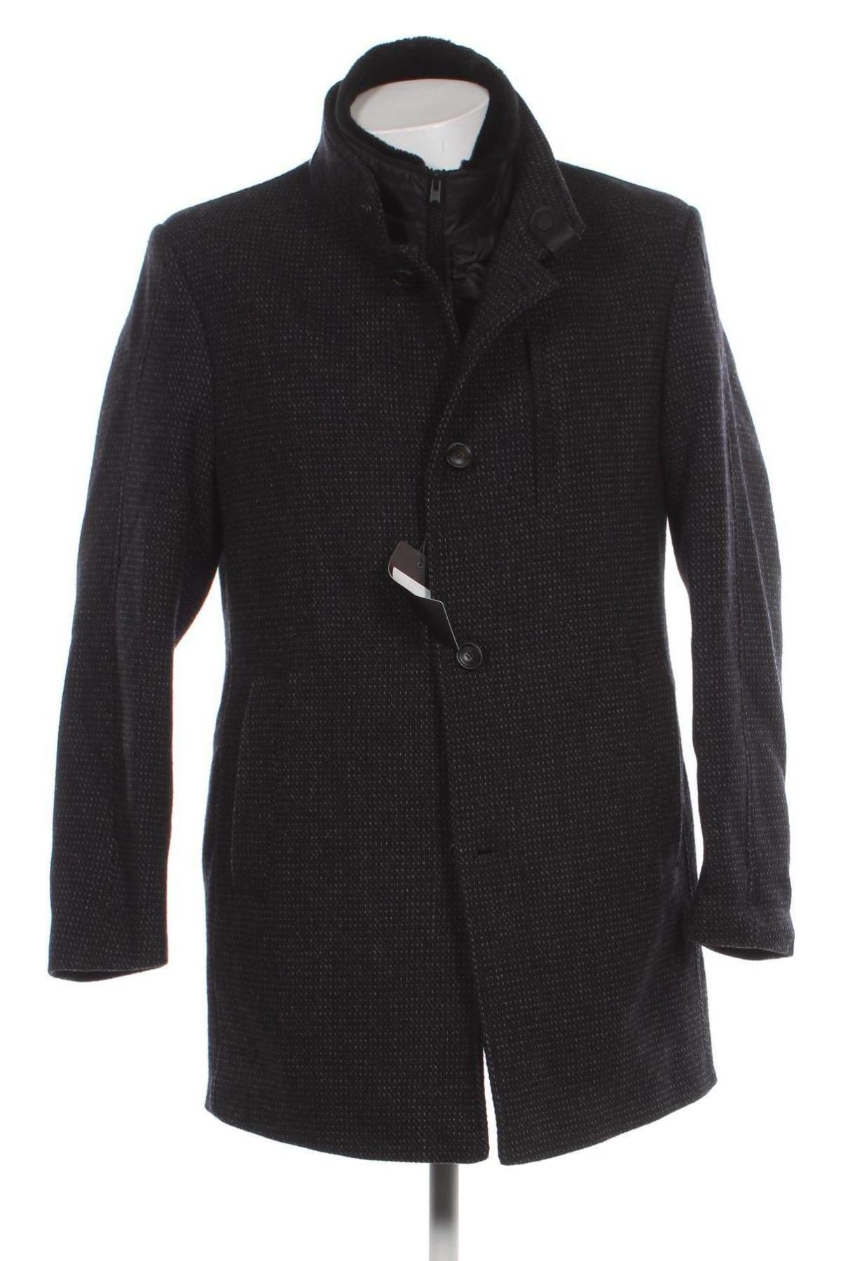 Ανδρικά παλτό Cinque, Μέγεθος L, Χρώμα Μαύρο, Τιμή 100,19 €