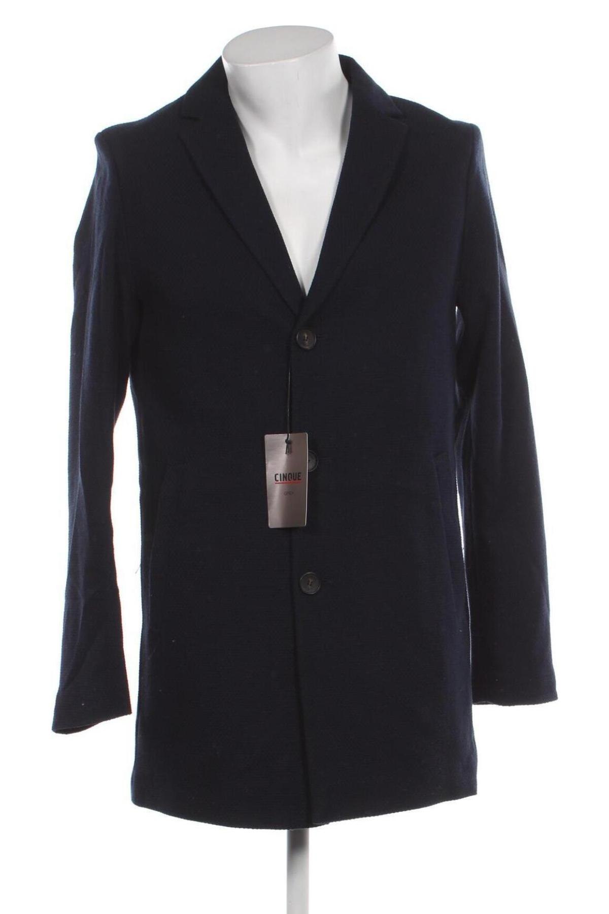 Ανδρικά παλτό Cinque, Μέγεθος L, Χρώμα Μπλέ, Τιμή 96,25 €