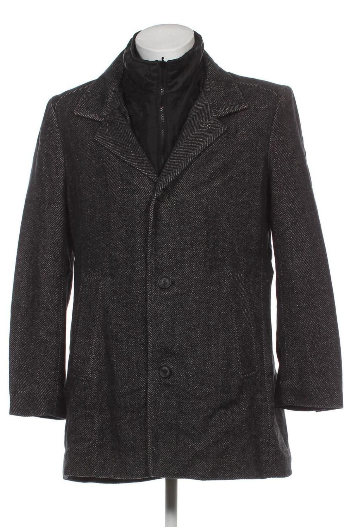 Мъжко палто Engbers, Размер L, Цвят Черен, Цена 134,70 лв.