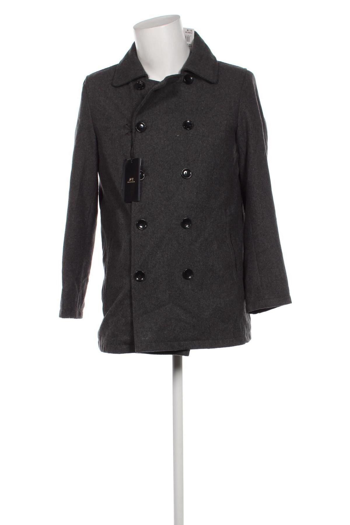 Ανδρικά παλτό JVZ, Μέγεθος L, Χρώμα Γκρί, Τιμή 39,90 €