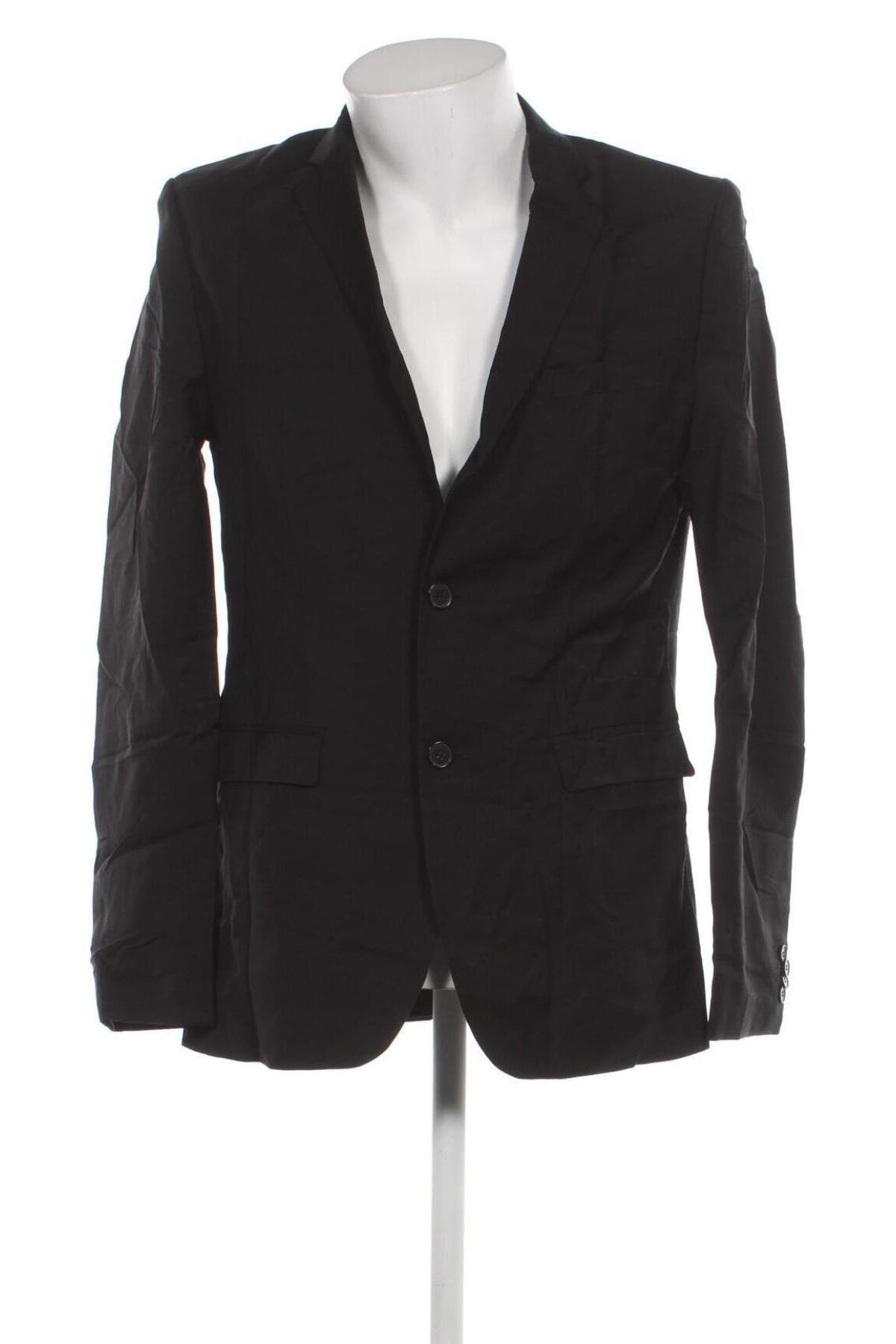Ανδρικό σακάκι H&M, Μέγεθος L, Χρώμα Μαύρο, Τιμή 4,90 €