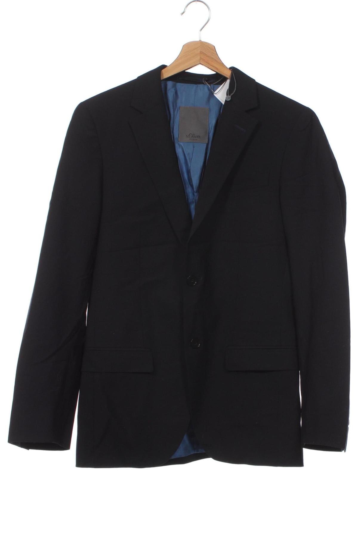 Ανδρικό σακάκι S.Oliver, Μέγεθος S, Χρώμα Μαύρο, Τιμή 12,63 €