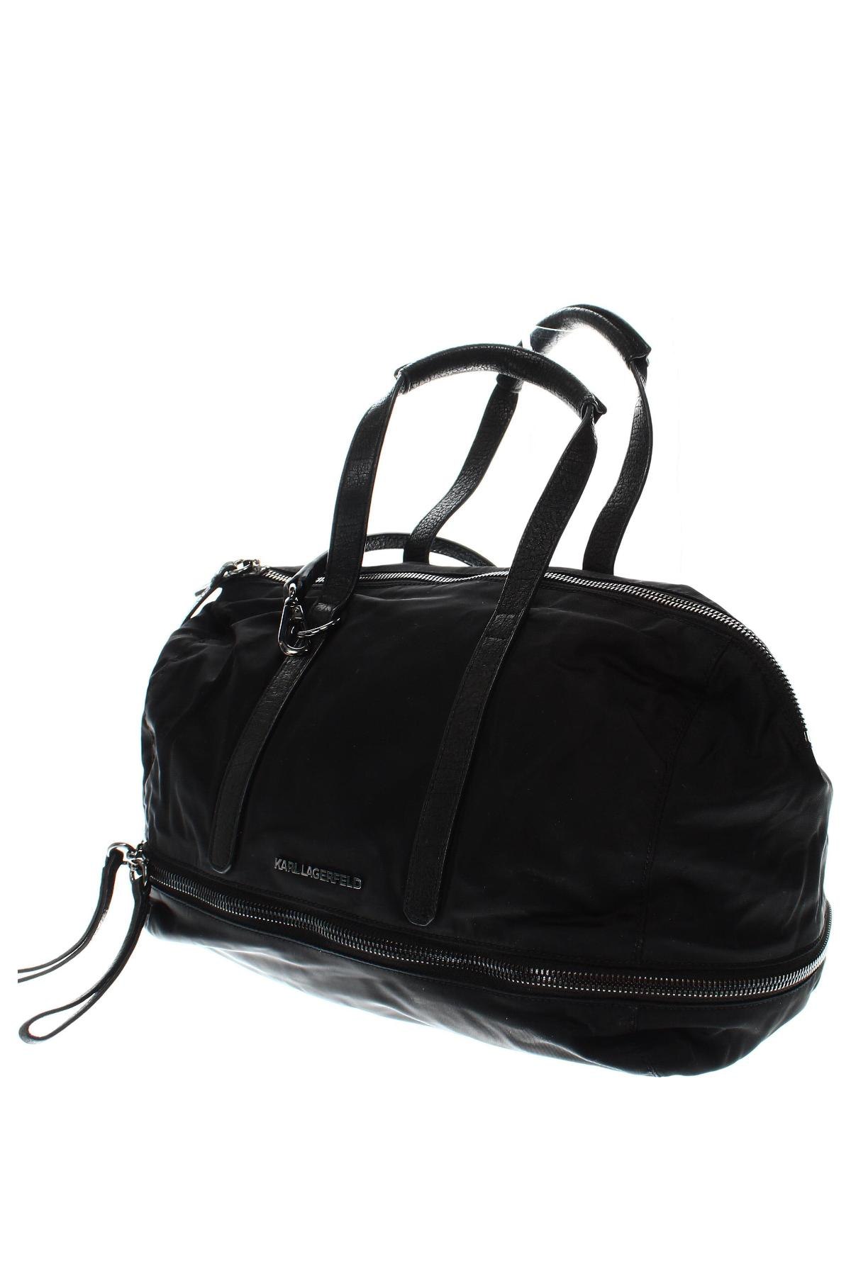 Пътна чанта Karl Lagerfeld, Цвят Черен, Цена 229,00 лв.