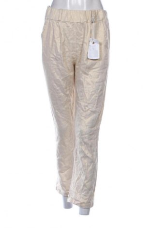 Дамски панталон Unbranded, Размер M, Цвят Екрю, Цена 12,99 лв.