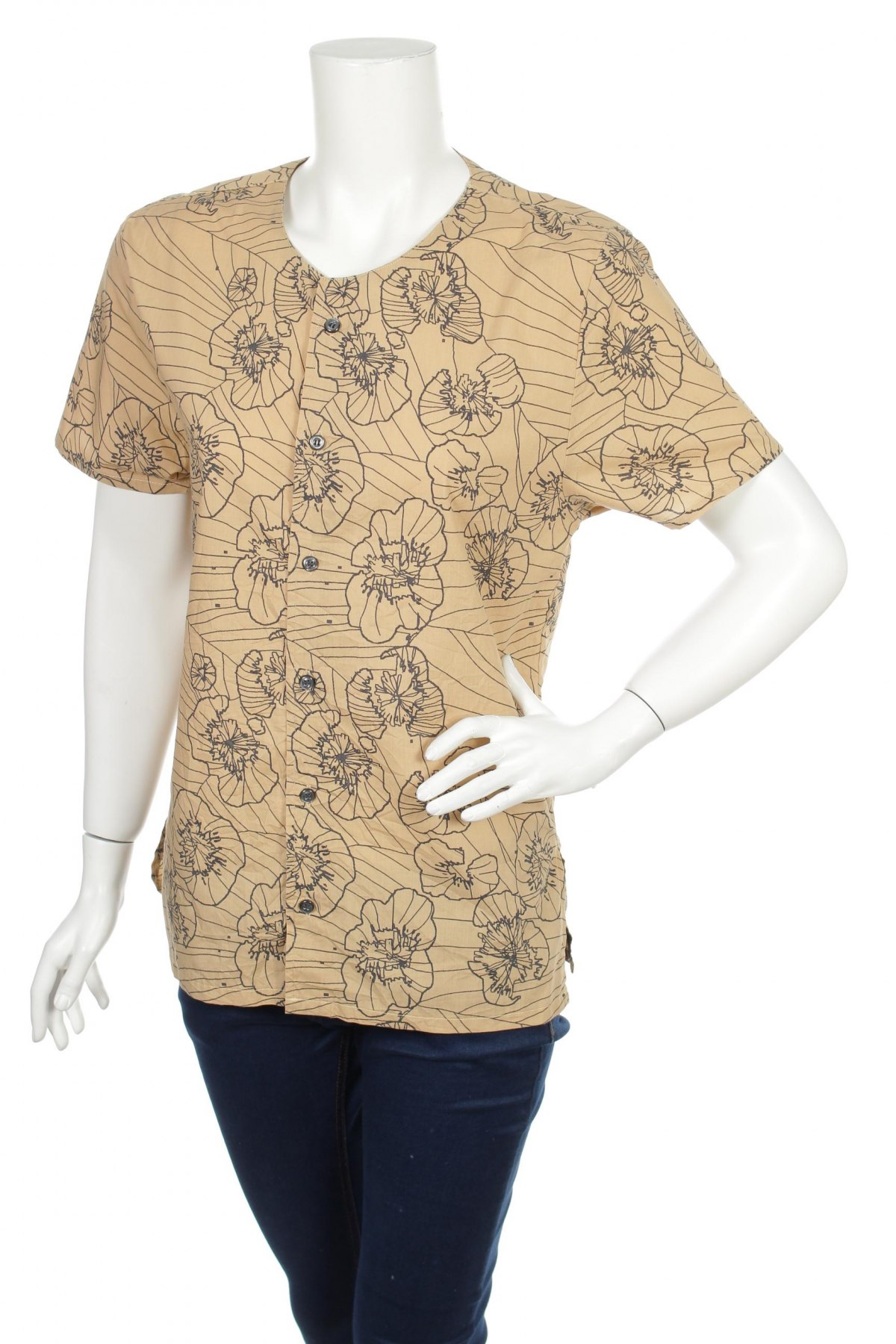 Γυναικείο πουκάμισο Lerros, Μέγεθος L, Χρώμα Καφέ, Τιμή 8,66 €