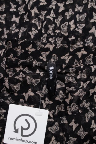 Γυναικείο πουκάμισο Flame, Μέγεθος L, Χρώμα Μαύρο, Τιμή 9,28 €