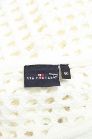 Дамски пуловер Via Cortesa, Размер L, Цвят Бял, Цена 22,10 лв.