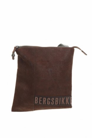 Чанта Bikkembergs, Цвят Кафяв, Естествен велур, естествена кожа, Цена 69,00 лв.