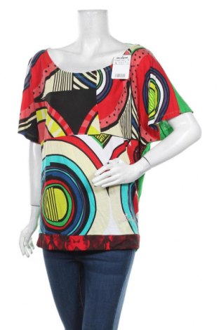 Дамска блуза Desigual, Размер L, Цвят Многоцветен, 99% вискоза, 1% еластан, Цена 62,30 лв.