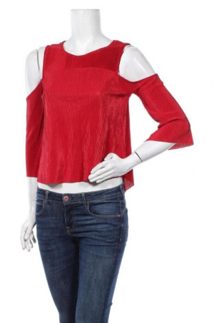 Дамска блуза Jennyfer, Размер XS, Цвят Червен, Полиестер, Цена 26,95 лв.