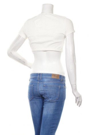Γυναικεία μπλούζα Pull&Bear, Μέγεθος M, Χρώμα Λευκό, 50% βαμβάκι, 47% πολυεστέρας, 3% ελαστάνη, Τιμή 10,05 €