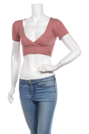 Γυναικεία μπλούζα Pull&Bear, Μέγεθος XS, Χρώμα Ρόζ , 96% βαμβάκι, 4% ελαστάνη, Τιμή 11,75 €