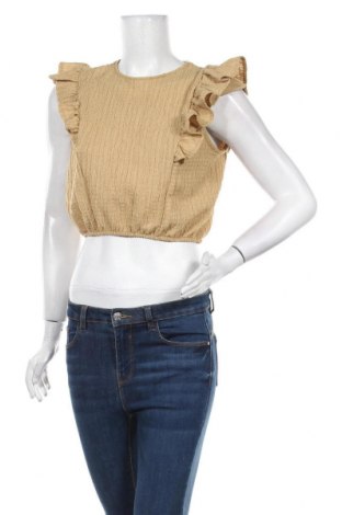 Γυναικεία μπλούζα Pull&Bear, Μέγεθος XS, Χρώμα  Μπέζ, 99% πολυεστέρας, 1% ελαστάνη, Τιμή 12,06 €