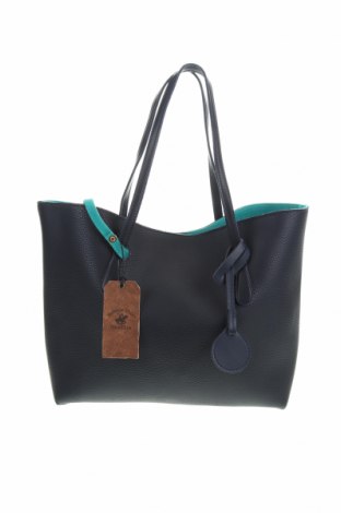 Γυναικεία τσάντα Beverly Hills Polo Club, Χρώμα Μπλέ, Δερματίνη, Τιμή 39,41 €