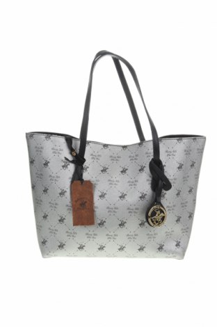 Γυναικεία τσάντα Beverly Hills Polo Club, Χρώμα Ασημί, Δερματίνη, Τιμή 39,41 €