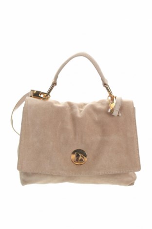 Γυναικεία τσάντα Coccinelle, Χρώμα  Μπέζ, Φυσικό σουέτ, Τιμή 113,43 €