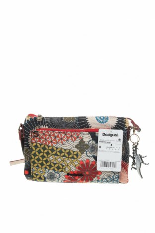 Дамска чанта Desigual, Цвят Многоцветен, Текстил, Цена 81,95 лв.