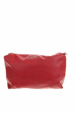 Дамска чанта Desigual, Цвят Червен, Еко кожа, Цена 89,10 лв.