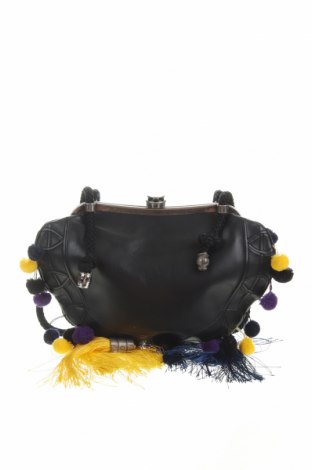 Дамска чанта Galliano, Цвят Черен, Естествена кожа, Цена 248,00 лв.