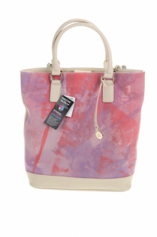 Γυναικεία τσάντα Geox, Χρώμα Πολύχρωμο, Κλωστοϋφαντουργικά προϊόντα, γνήσιο δέρμα, Τιμή 83,20 €