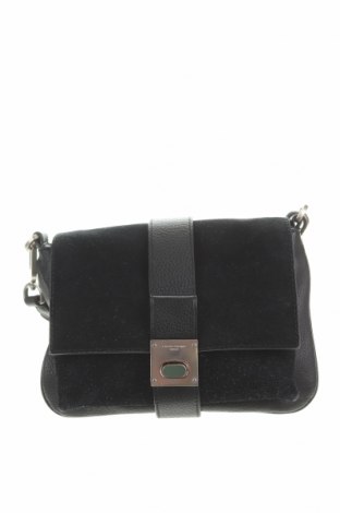 Дамска чанта Liebeskind, Цвят Черен, Естествена кожа, естествен велур, текстил, Цена 166,05 лв.