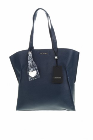 Γυναικεία τσάντα TWINSET, Χρώμα Μπλέ, Δερματίνη, Τιμή 107,45 €