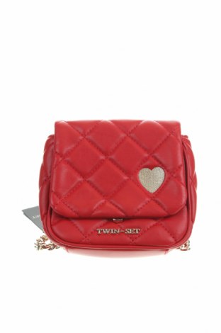 Γυναικεία τσάντα TWINSET, Χρώμα Κόκκινο, Δερματίνη, Τιμή 87,60 €
