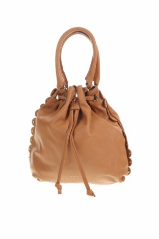Дамска чанта TWINSET, Цвят Бежов, Естествена кожа, Цена 178,15 лв.