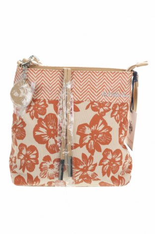 Дамска чанта U.S. Polo Assn., Цвят Бежов, Текстил, еко кожа, Цена 92,95 лв.