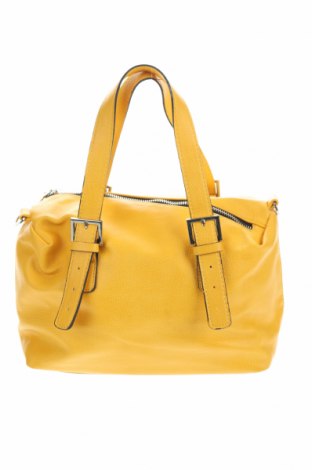 Дамска чанта Zara, Цвят Жълт, Еко кожа, Цена 54,00 лв.