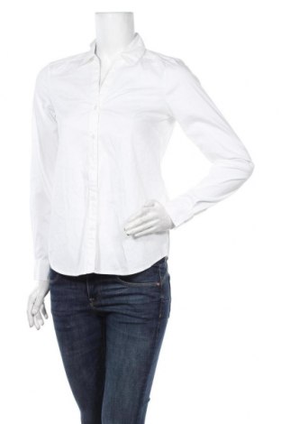 Damska koszula H&M, Rozmiar S, Kolor Biały, 73% bawełna, 23% poliester, 4% elastyna, Cena 145,00 zł