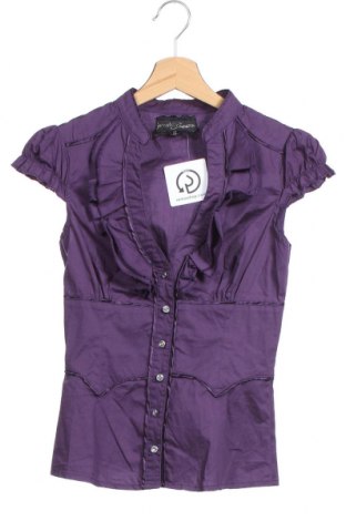 Дамска риза Jennyfer, Размер S, Цвят Лилав, 3% еластан, 97% памук, Цена 25,20 лв.