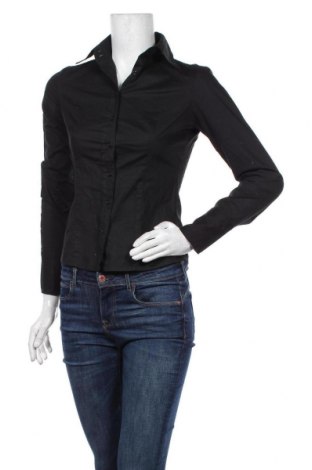 Damska koszula Sisley, Rozmiar XS, Kolor Czarny, 97% bawełna, 3% elastyna, Cena 69,00 zł