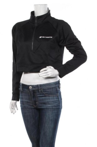 Γυναικεία αθλητική μπλούζα New Balance, Μέγεθος L, Χρώμα Μαύρο, 51% βαμβάκι, 49% πολυεστέρας, Τιμή 34,41 €