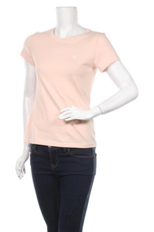 Дамска тениска Calvin Klein Jeans, Размер S, Цвят Розов, 100% памук, Цена 55,30 лв.
