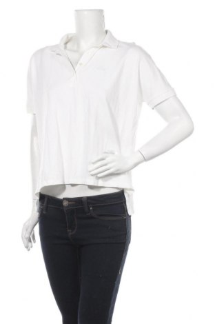 Γυναικείο t-shirt Lacoste, Μέγεθος S, Χρώμα Λευκό, 65% lyocell, 32% βαμβάκι, 3% ελαστάνη, Τιμή 20,39 €