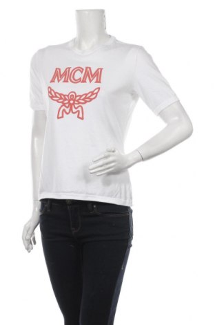 Damski T-shirt MCM, Rozmiar XL, Kolor Biały, Bawełna, Cena 622,50 zł