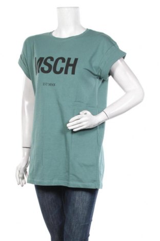 Дамска тениска MSCH, Размер M, Цвят Зелен, Памук, Цена 25,35 лв.