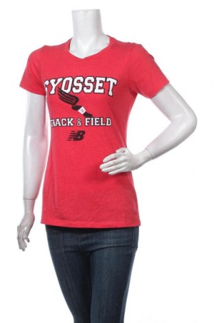 Γυναικείο t-shirt New Balance, Μέγεθος M, Χρώμα Κόκκινο, 60% βαμβάκι, 40% πολυεστέρας, Τιμή 20,78 €