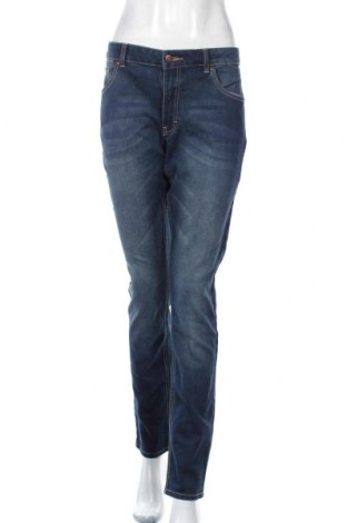 Дамски дънки Perfect Jeans By Gina Tricot, Размер XL, Цвят Син, 70% памук, 28% полиестер, 2% еластан, Цена 32,55 лв.